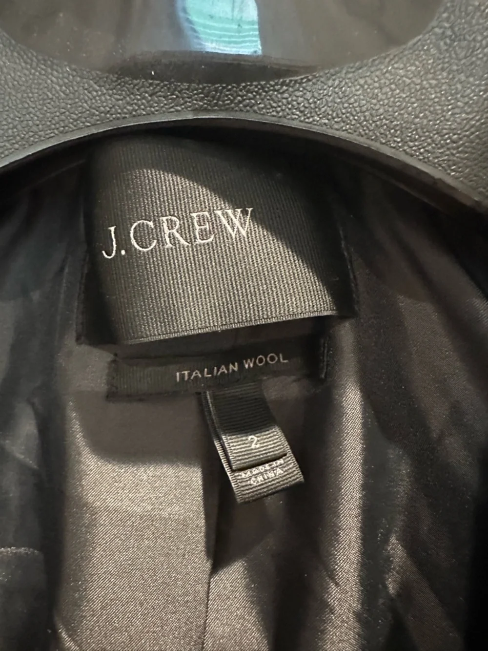 J. Crew Black Kids Pea Coat with Faux Fur Trim - Picture 2 of 3